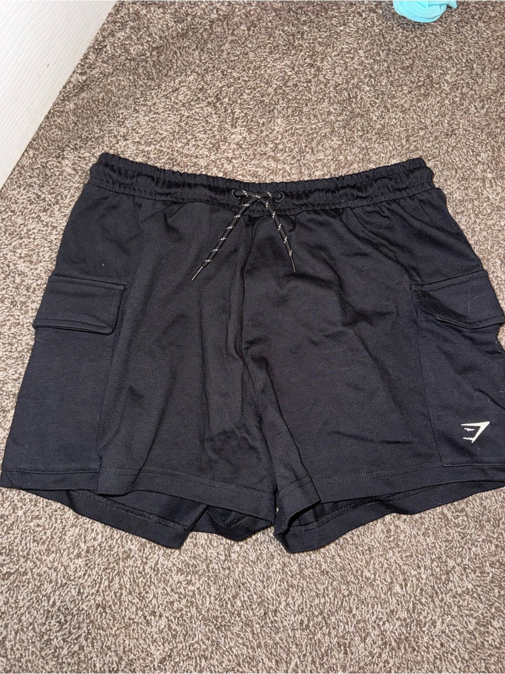 Gymshark Black Women's Athletic Cargo Shorts